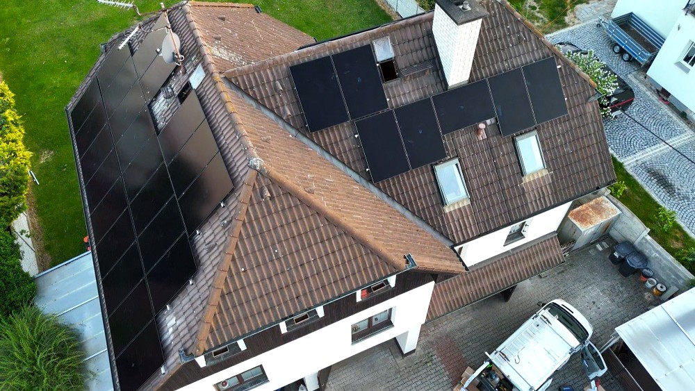 solární panely dům